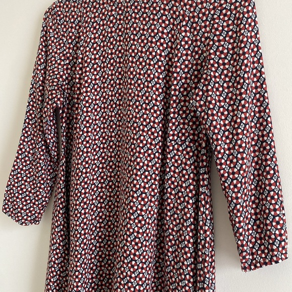 H&M Floral Patterned Swing Dress (Red) - Picture 7 of 16